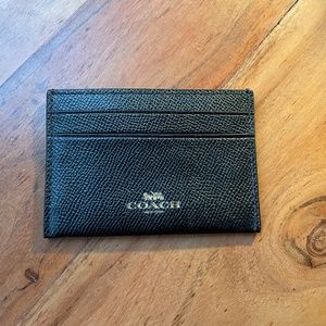 Black Coach Card Case